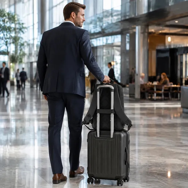 15.6" Waterproof Business Laptop Backpack W/ Luggage Strap