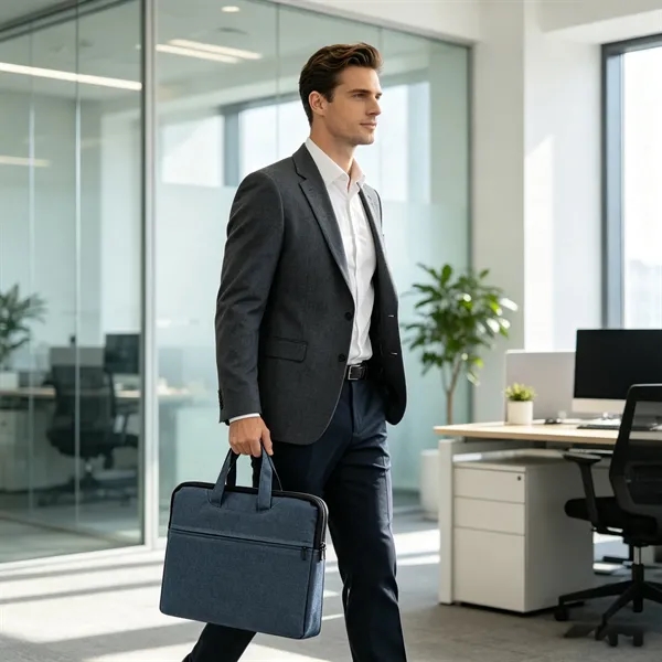 14" Slim Lightweight Laptop Bag W/ Front Pocket