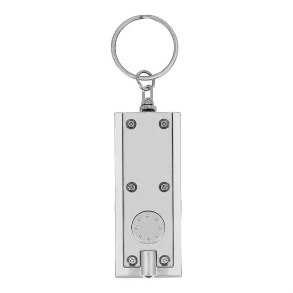 Bright Mini LED Flashlight W/ Swivel KeyChain