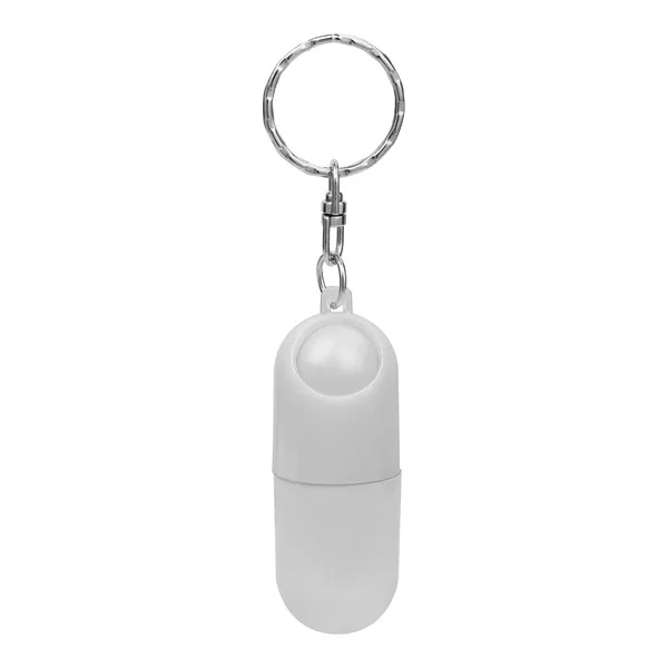 Portable Capsule Pill Case W/ Rotatable Keychain