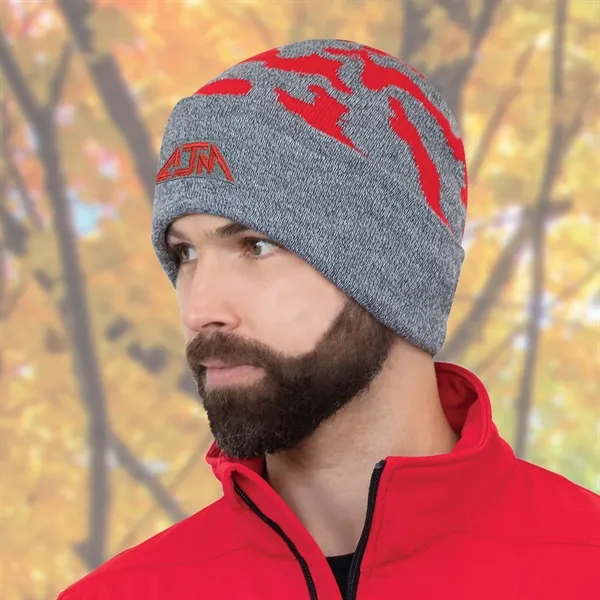 Acrylic, Cuff Toque (Urban Camo), Jacquard knit - Acrylic, Cuff Toque (Urban Camo), Jacquard knit - Image 6 of 7