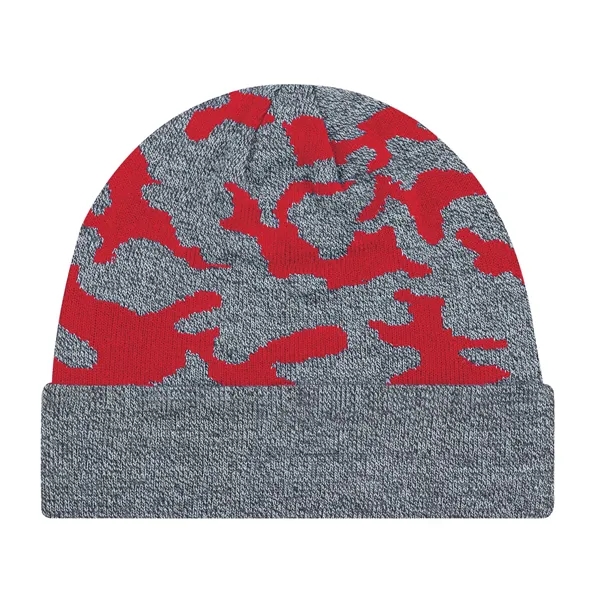 Acrylic, Cuff Toque (Urban Camo), Jacquard knit - Acrylic, Cuff Toque (Urban Camo), Jacquard knit - Image 4 of 7