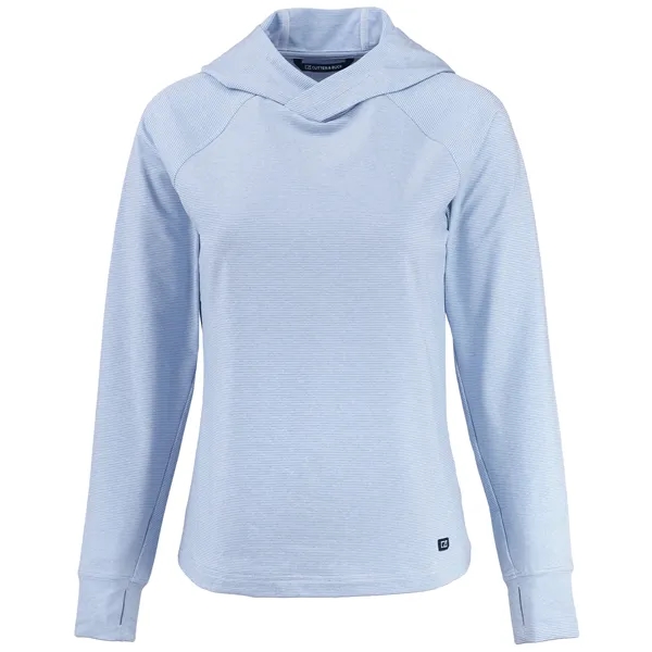 Cutter & Buck Adapt Recycled Soft Knit Stripe Womens Hood...
