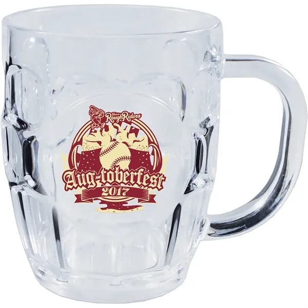 20 oz. Clear Plastic Dimple Mug w/Handle - 20 oz. Clear Plastic Dimple Mug w/Handle - Image 0 of 2