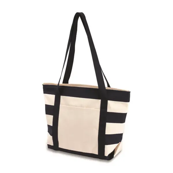 Striped Accent Boat Bag