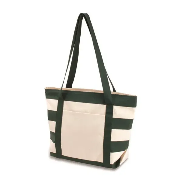 Striped Accent Boat Bag