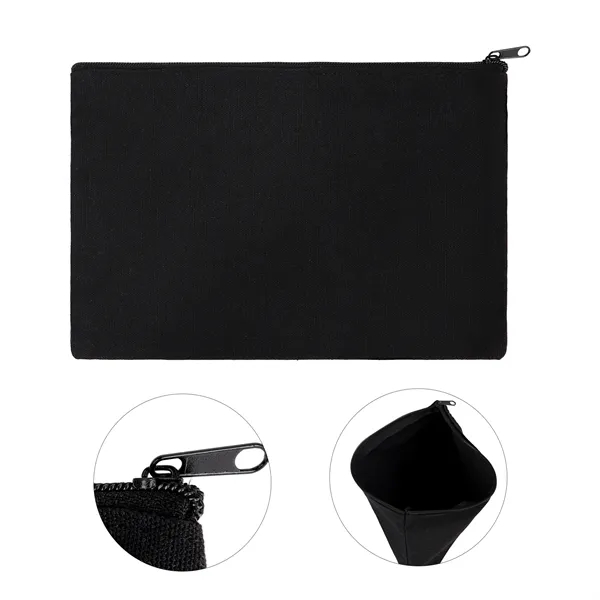Multipurpose Canvas Cosmetic Bag Zipper Pouch