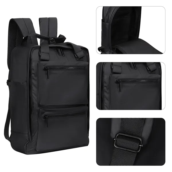 Soft Leather Travel Business Laptop Backpack