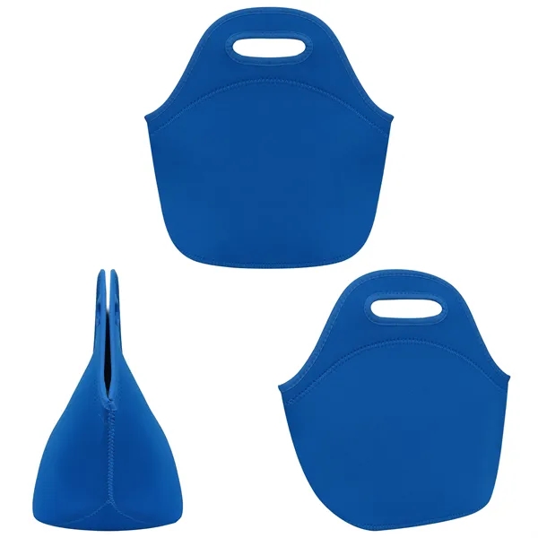 Insulated Neoprene Lunch Bag W/ Zipper