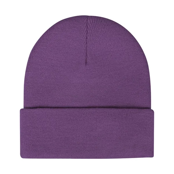 Acrylic Casual Classic Cuffed Knit Beanie