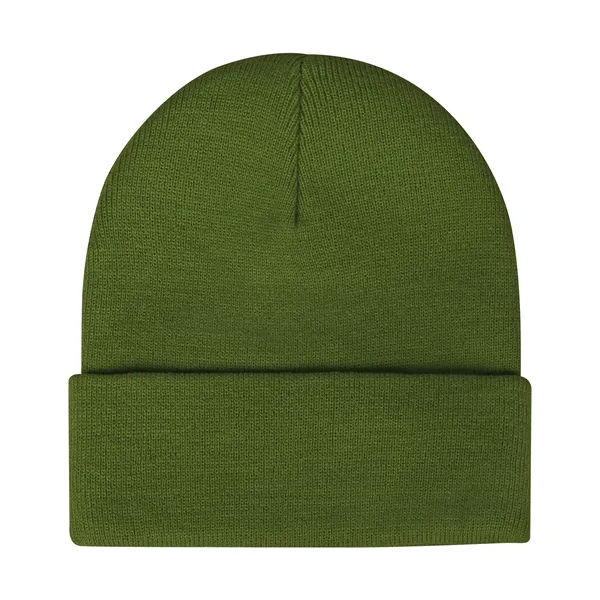 Acrylic Casual Classic Cuffed Knit Beanie