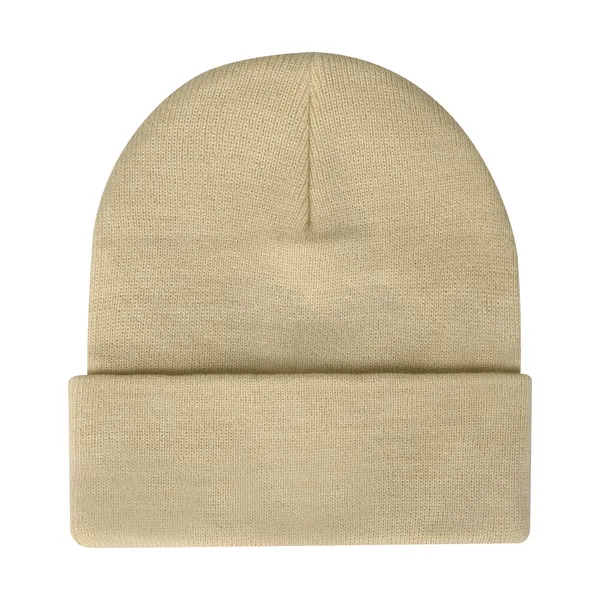 Acrylic Casual Classic Cuffed Knit Beanie