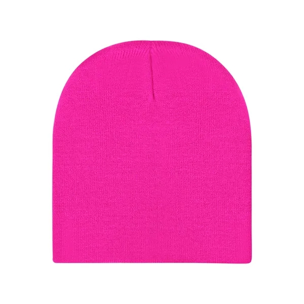 Acrylic Unisex Level Knit Beanie Cap