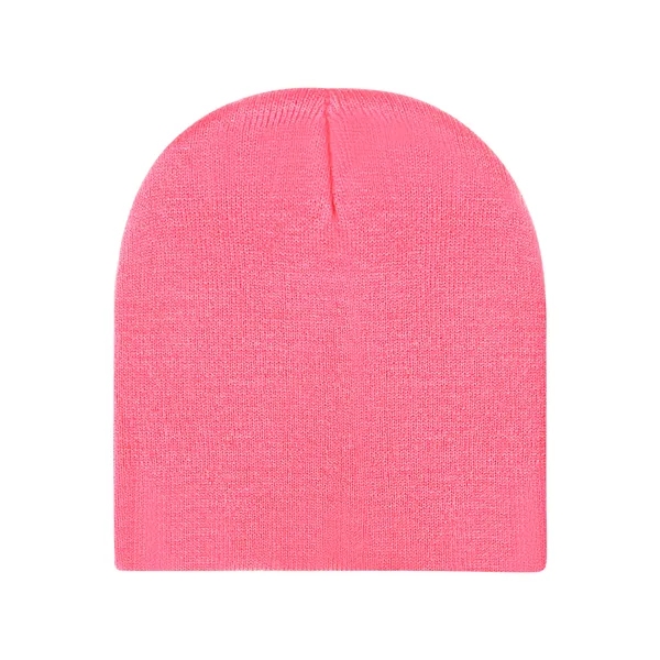 Acrylic Unisex Level Knit Beanie Cap