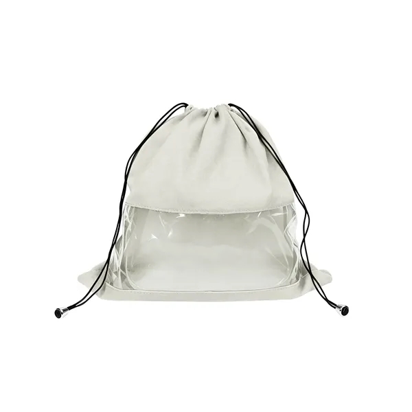 Drawstring Dust Bag For Handbag W/ Clear Window