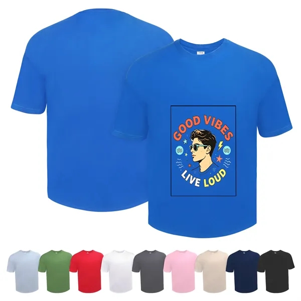 Basic Unisex Drop Shoulder Crewneck Cotton T Shirts