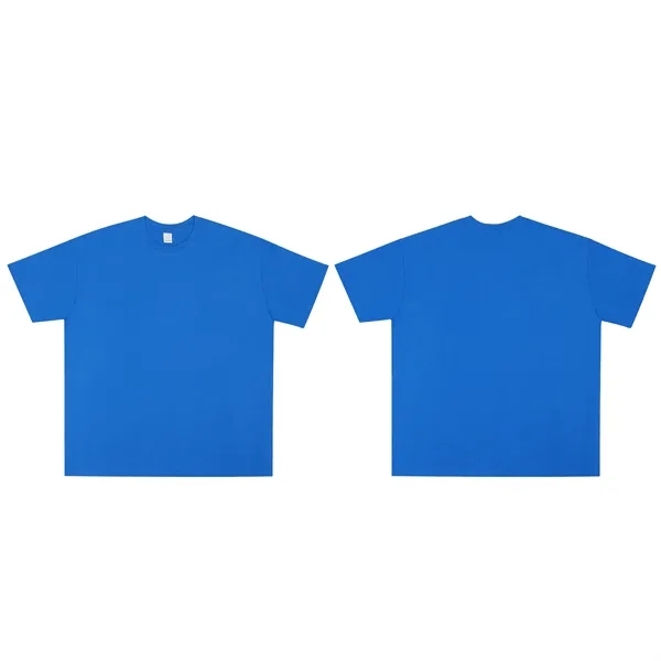 Basic Unisex Drop Shoulder Crewneck Cotton T Shirts