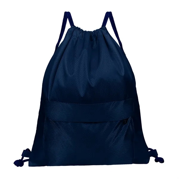 Waterproof Drawstring Backpack Gym Bag W/ Zipper Pocket