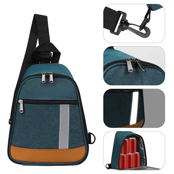 300D Oxford Crossbody Insulated Cooler Lunch Bag