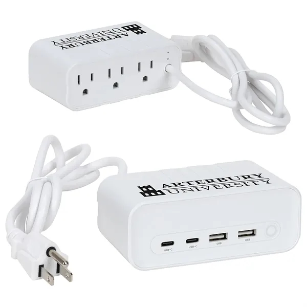 Relay 5 Ft. Charging Station with Type-C, USB & AC Outlets