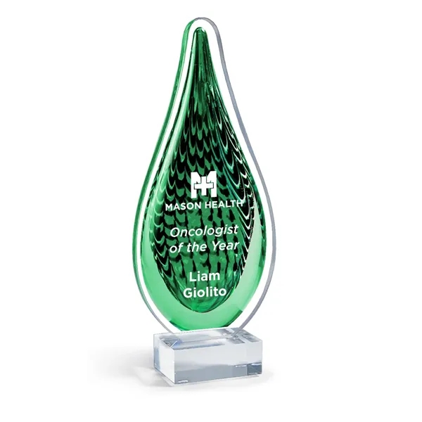 Green Acrylic Color Drops, Large