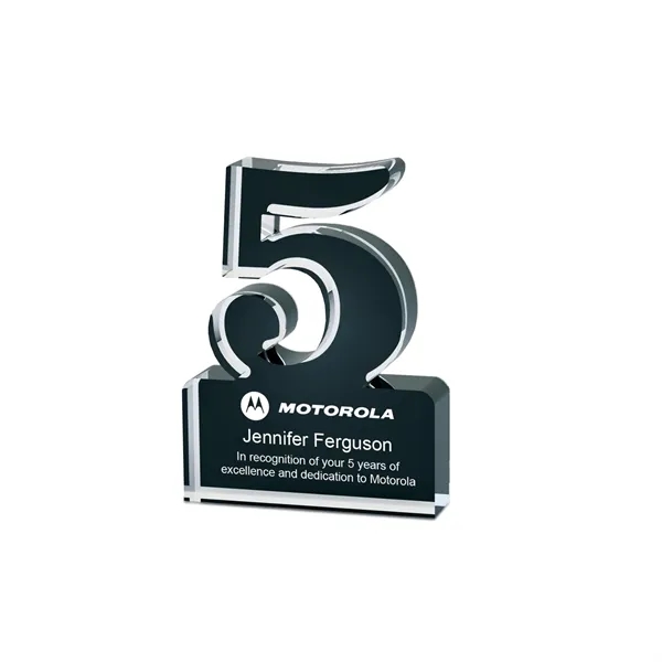 Anniversary Freestanding Single Digit Black