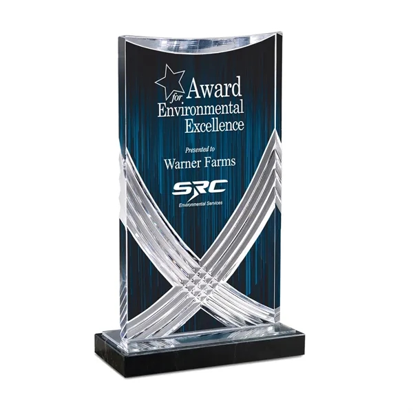 Cascade Curved Acrylic Award, Colors