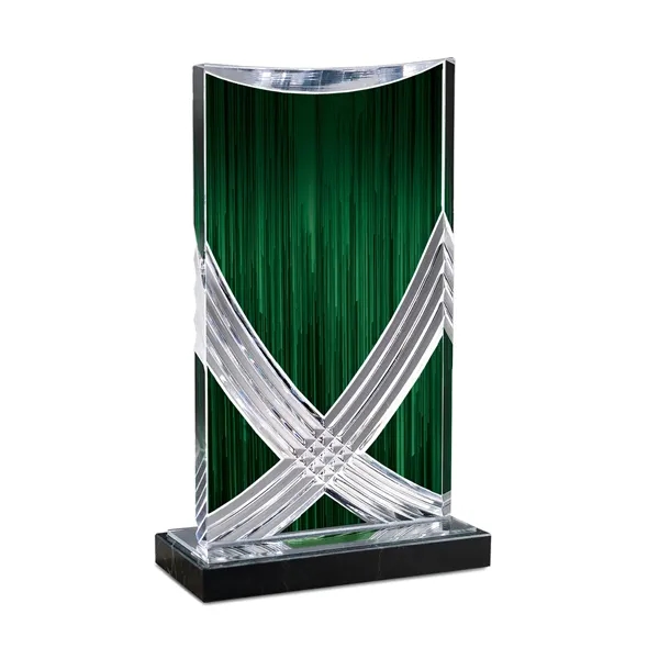 Cascade Curved Acrylic Award, Colors
