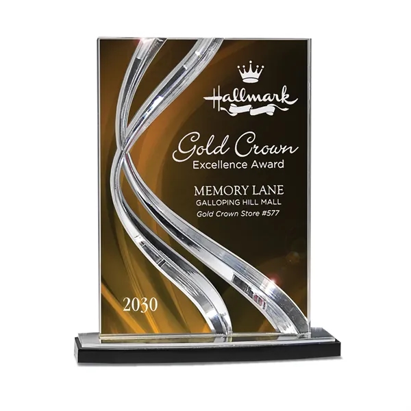 Sweeping Ribbon Award - Clear