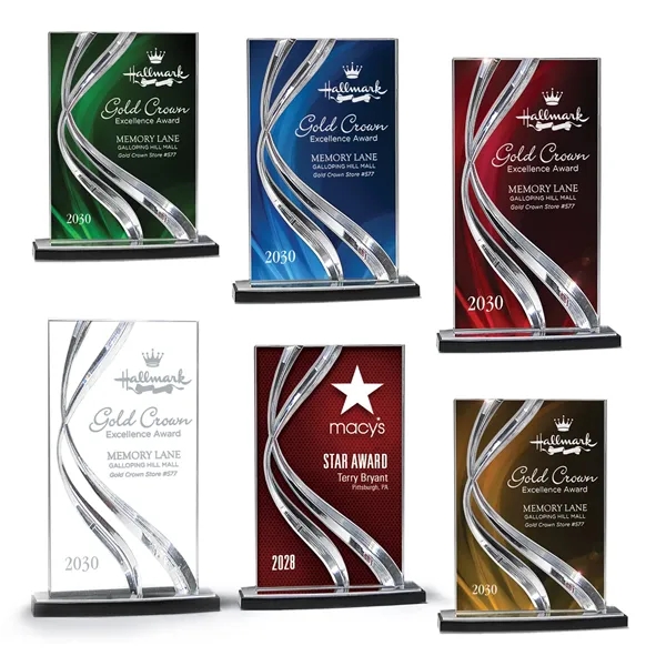 Sweeping Ribbon Award - Clear