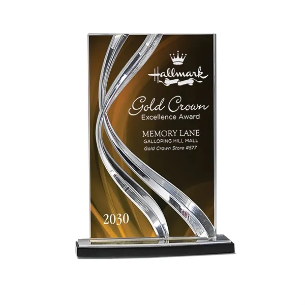 Sweeping Ribbon Award - Clear