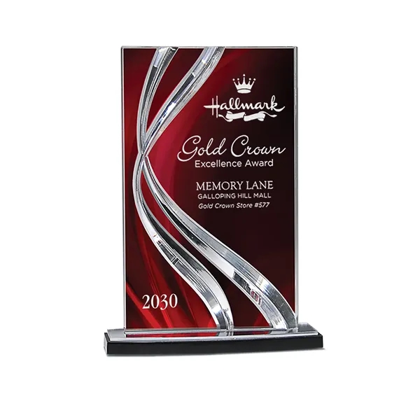 Sweeping Ribbon Award - Clear