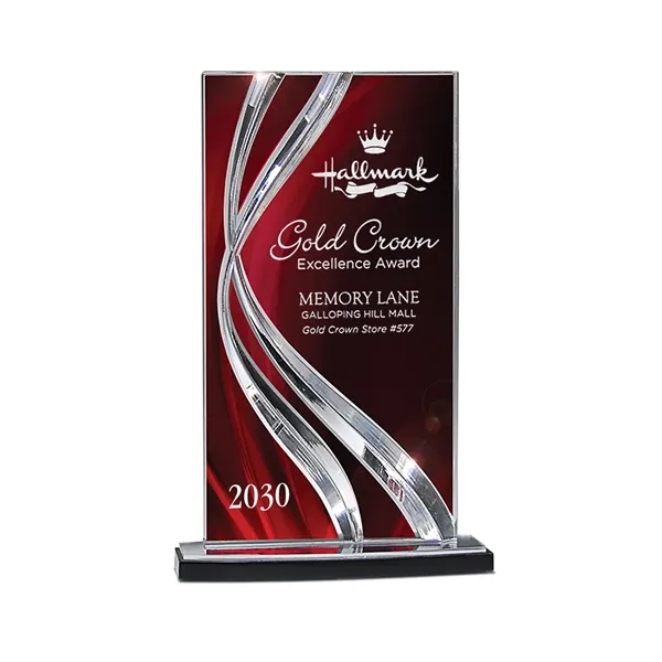 Sweeping Ribbon Award - Clear