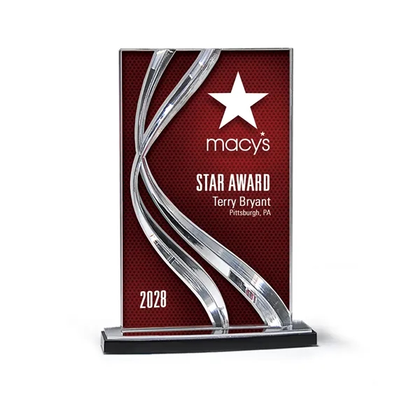 Sweeping Ribbon Award - Clear
