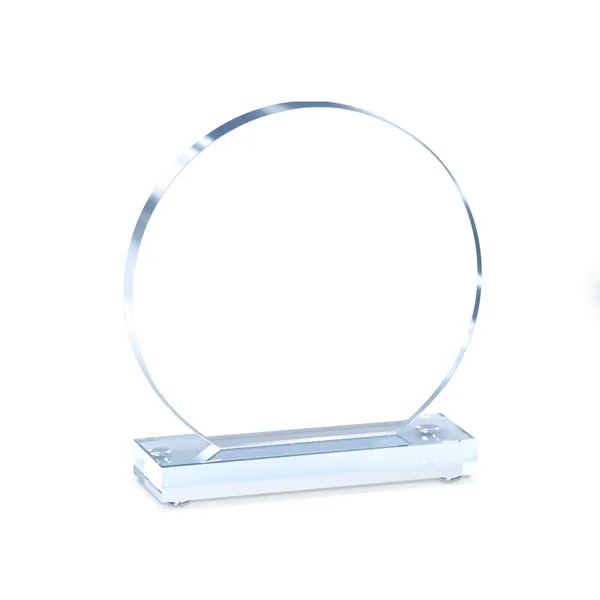 Clear Circle Acrylic Award on Base
