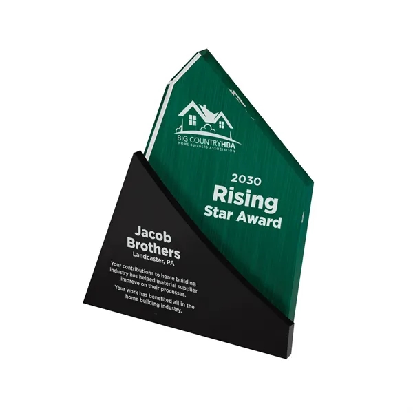 Sweeping Success Acrylic Award