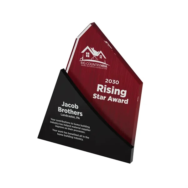 Sweeping Success Acrylic Award
