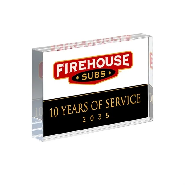 Freestanding Lucite Block
