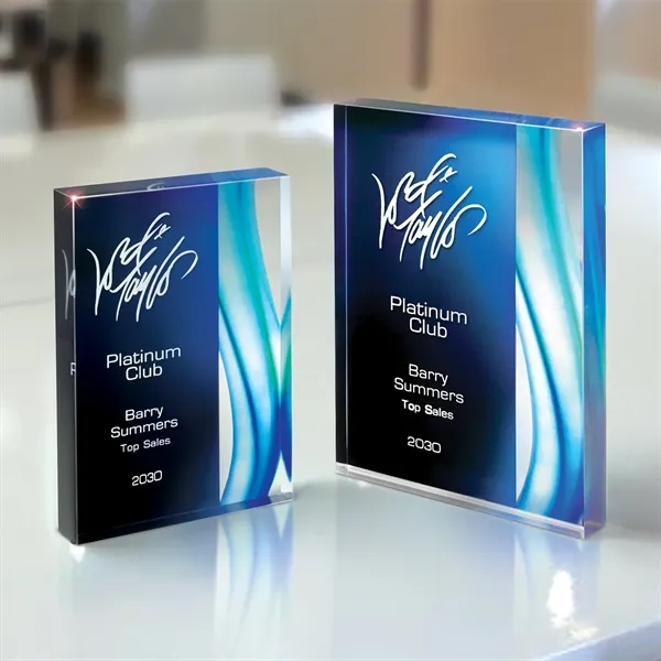 Aquus Acrylic Tablet Award - Large