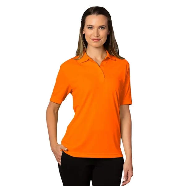 Ladies' Hi-Visibility Short-Sleeve Wicking Pique Polo