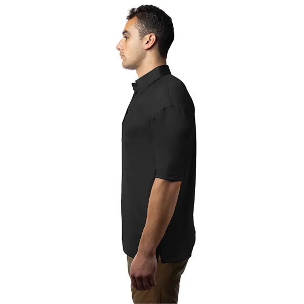 Mens Bonded Collar Dress Polo