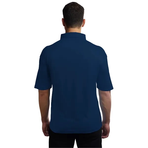 Mens Bonded Collar Dress Polo