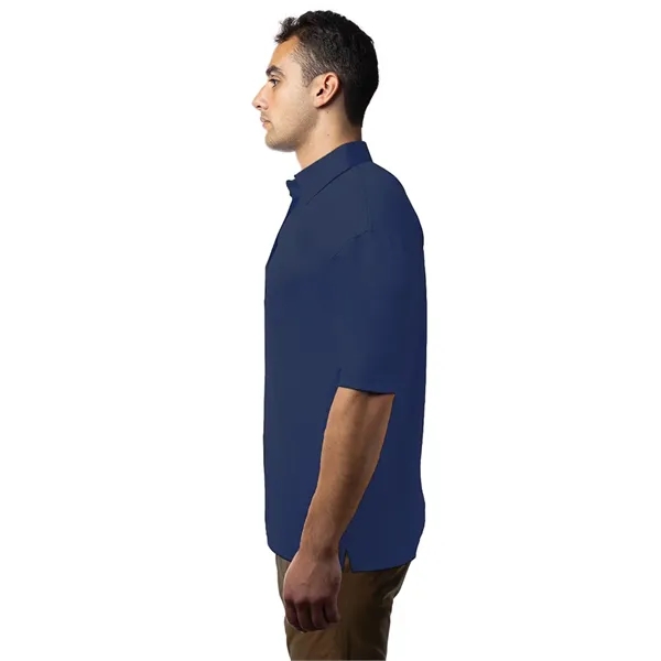Mens Bonded Collar Dress Polo