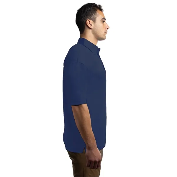 Mens Bonded Collar Dress Polo