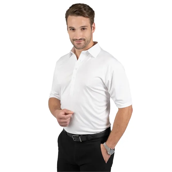 Mens Bonded Collar Dress Polo