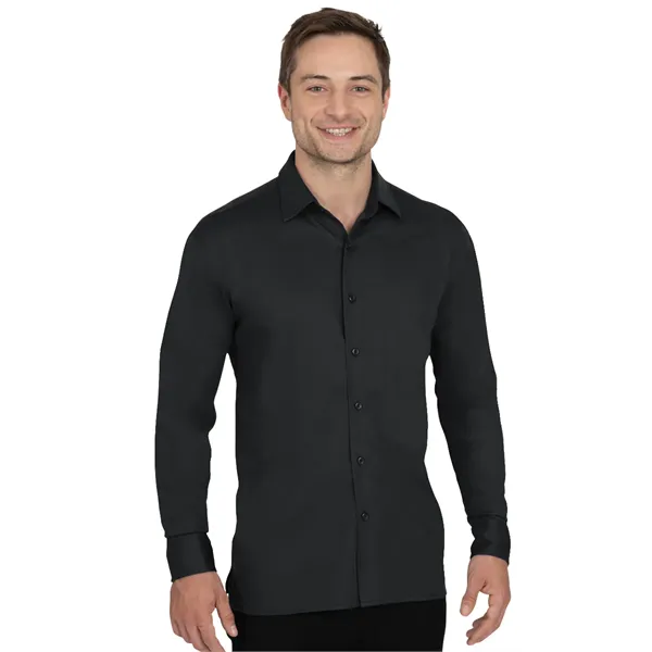 Men's Knit Stretch Woven Shirt