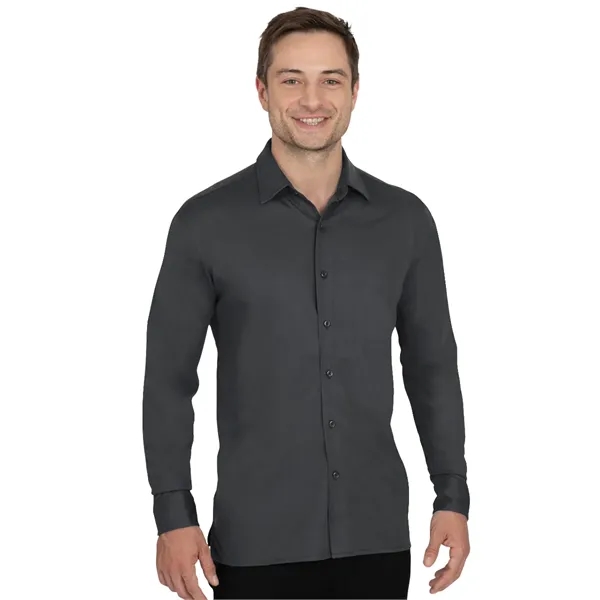 Men's Knit Stretch Woven Shirt