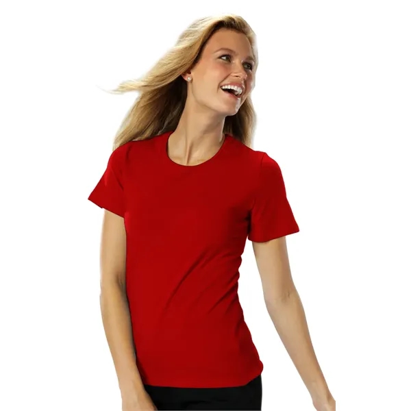 Custom Ladies' S/S Jewelneck Tee
