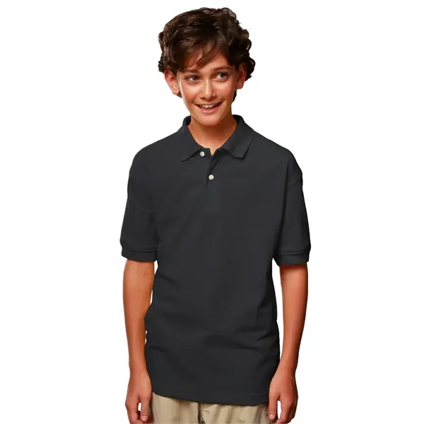Youth Superblend Short-Sleeve Pique Polo