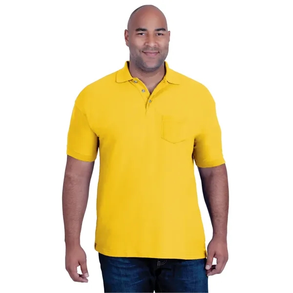 Custom Men's Scotchgard Pique Polo with Pocket